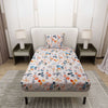Printed Flower Design Bedsheet With Pillow Covers CHP28 | Dream Care