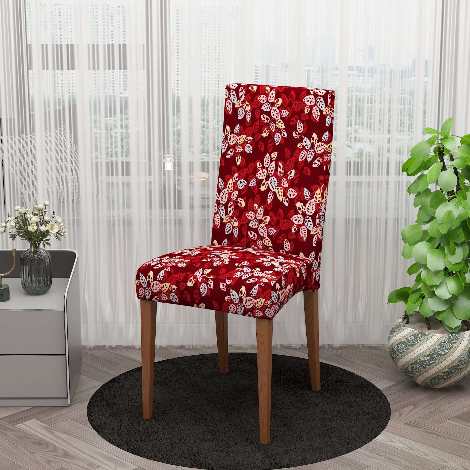 Polyester Spandex Stretchable Printed Chair Cover, MG03