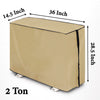 Waterproof and Dustproof Split Outdoor AC Cover, Beige