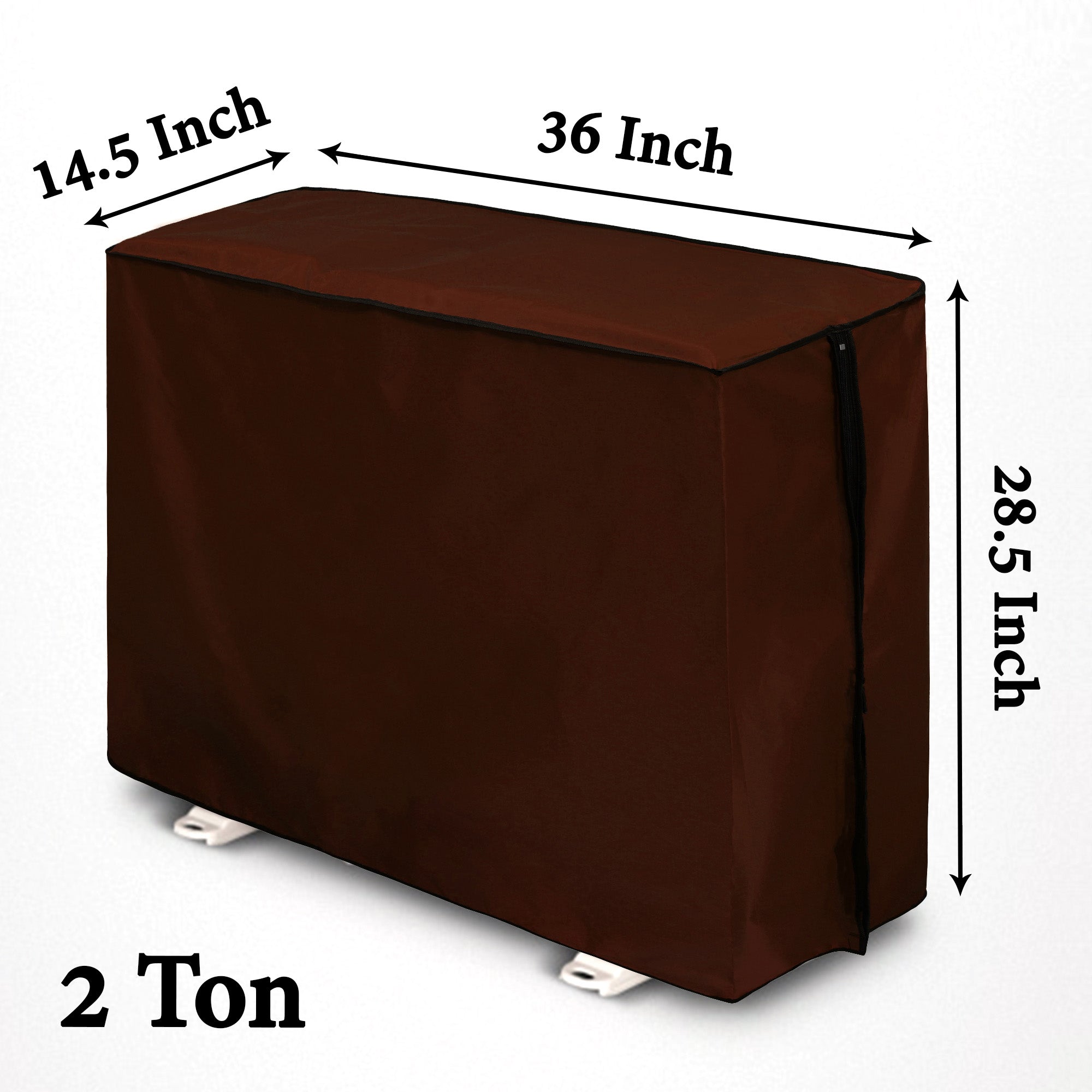 Waterproof and Dustproof Split Outdoor AC Cover, Coffee