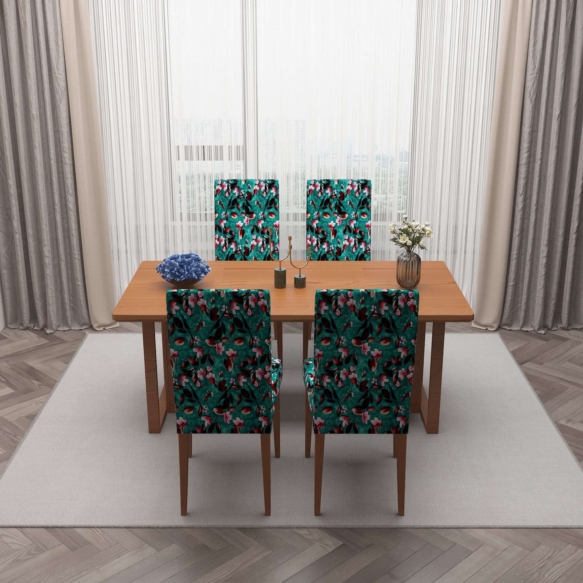 Polyester Spandex Stretchable Printed Chair Cover, MG11