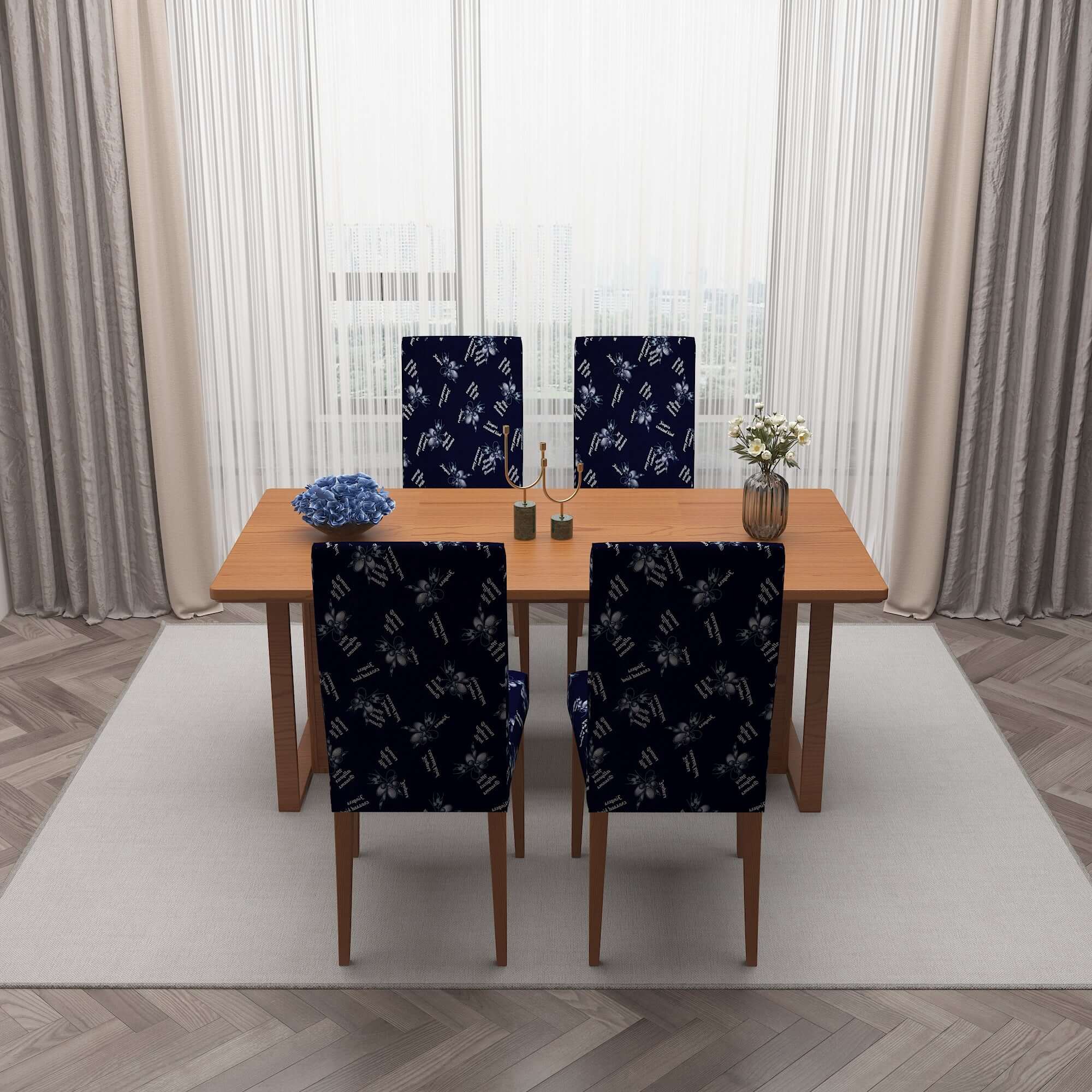 Polyester Spandex Stretchable Printed Chair Cover, MG35