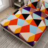 Colourful Printed Bedsheet In Multicolour With Pillow Covers