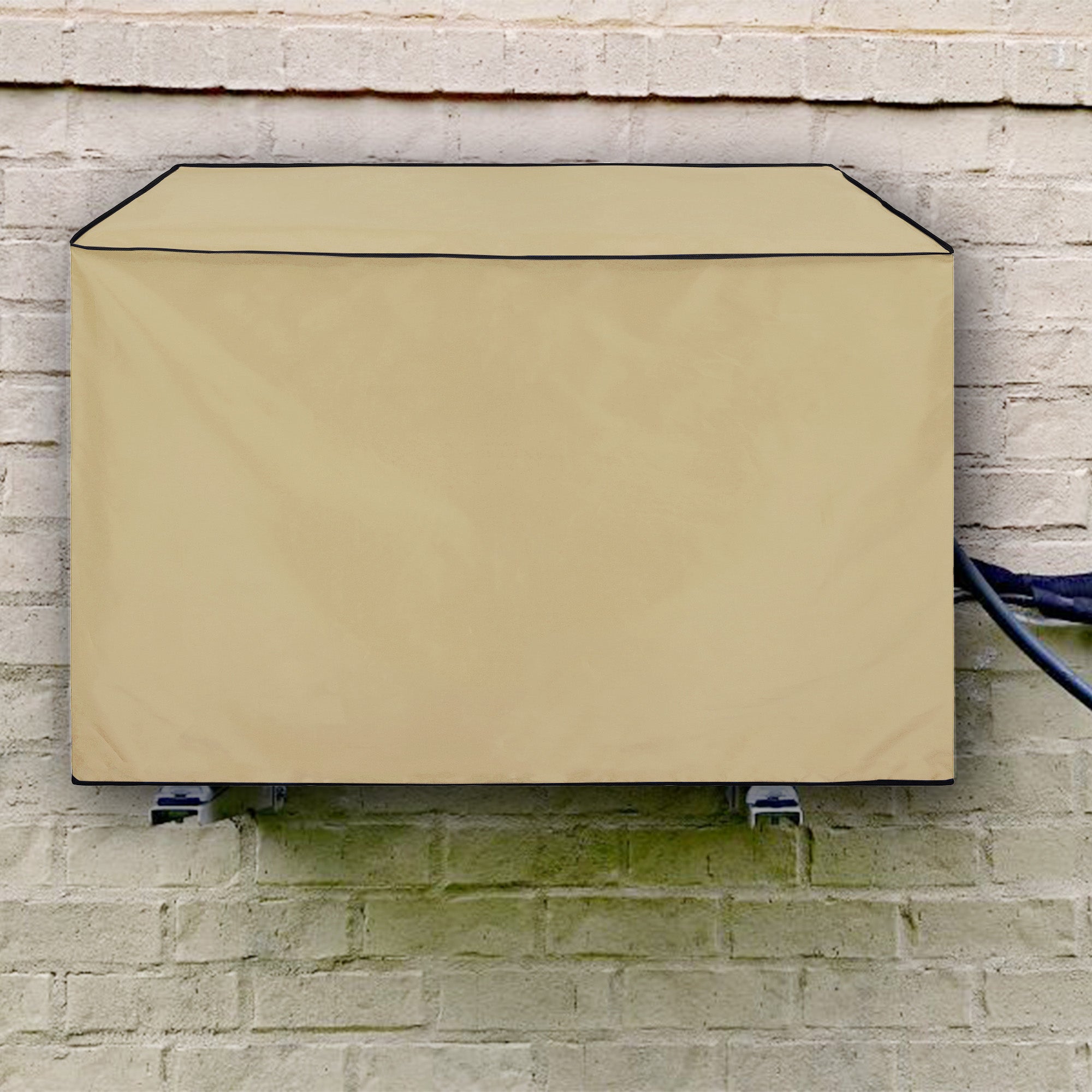 Waterproof and Dustproof Split Outdoor AC Cover, Beige
