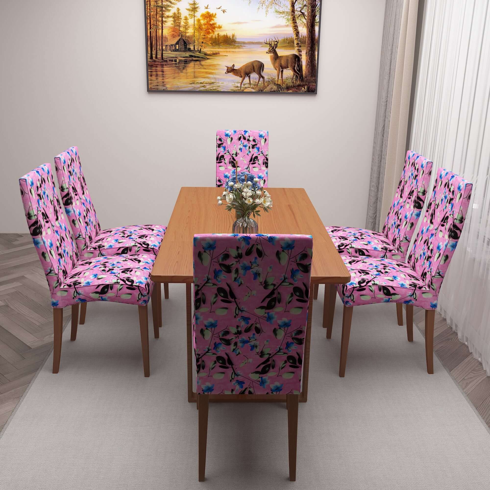 Polyester Spandex Stretchable Printed Chair Cover, MG12