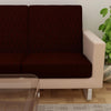 Amber Quilted Waterproof Sofa Seat Protector Cover with Stretchable Elastic, Coffee