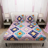 Load image into Gallery viewer, Colorful Printed Square Design Bedsheet With Pillow Covers | Dream Care