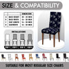 Polyester Spandex Stretchable Printed Chair Cover, MG24