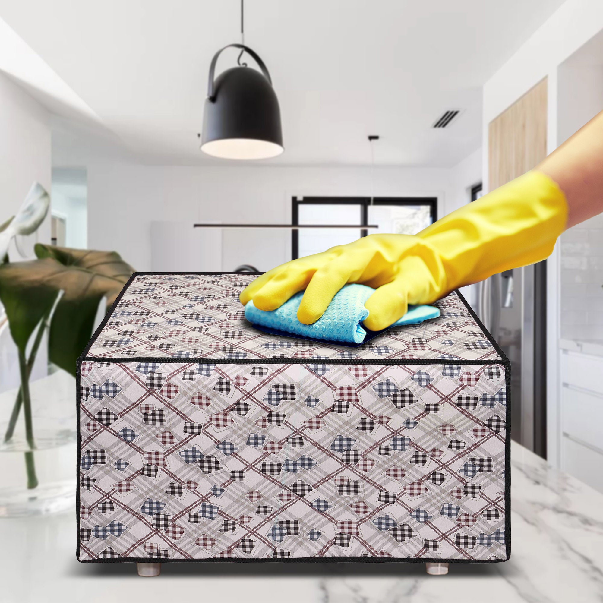 Microwave Oven Cover With Adjustable Front Zipper, CA13
