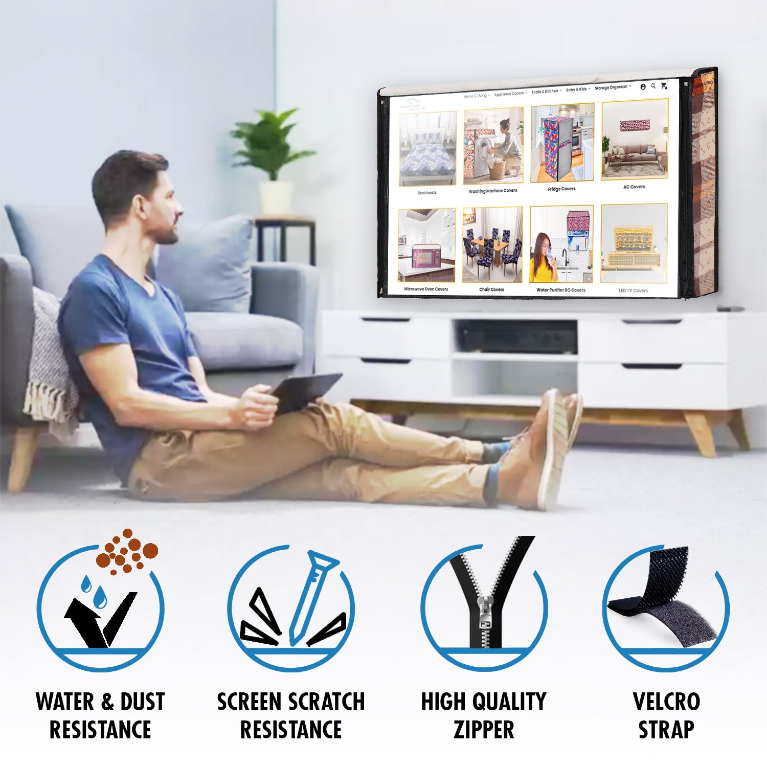 Waterproof Dustproof PVC LED TV Cover, CA05