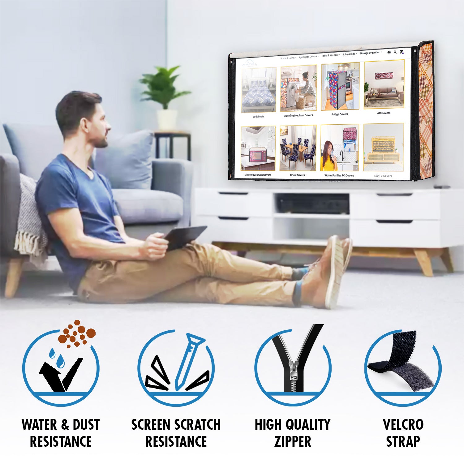 Waterproof Dustproof PVC LED TV Cover, CA11