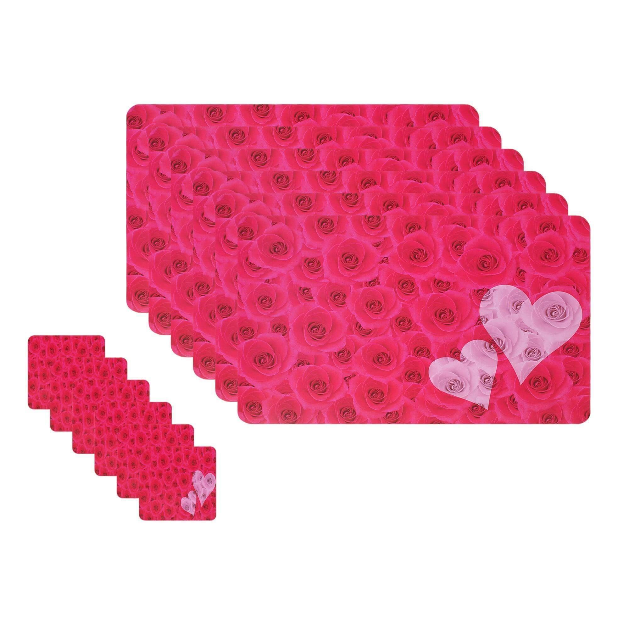 Dining Table Placemats with Coasters, Set of 6, PM06