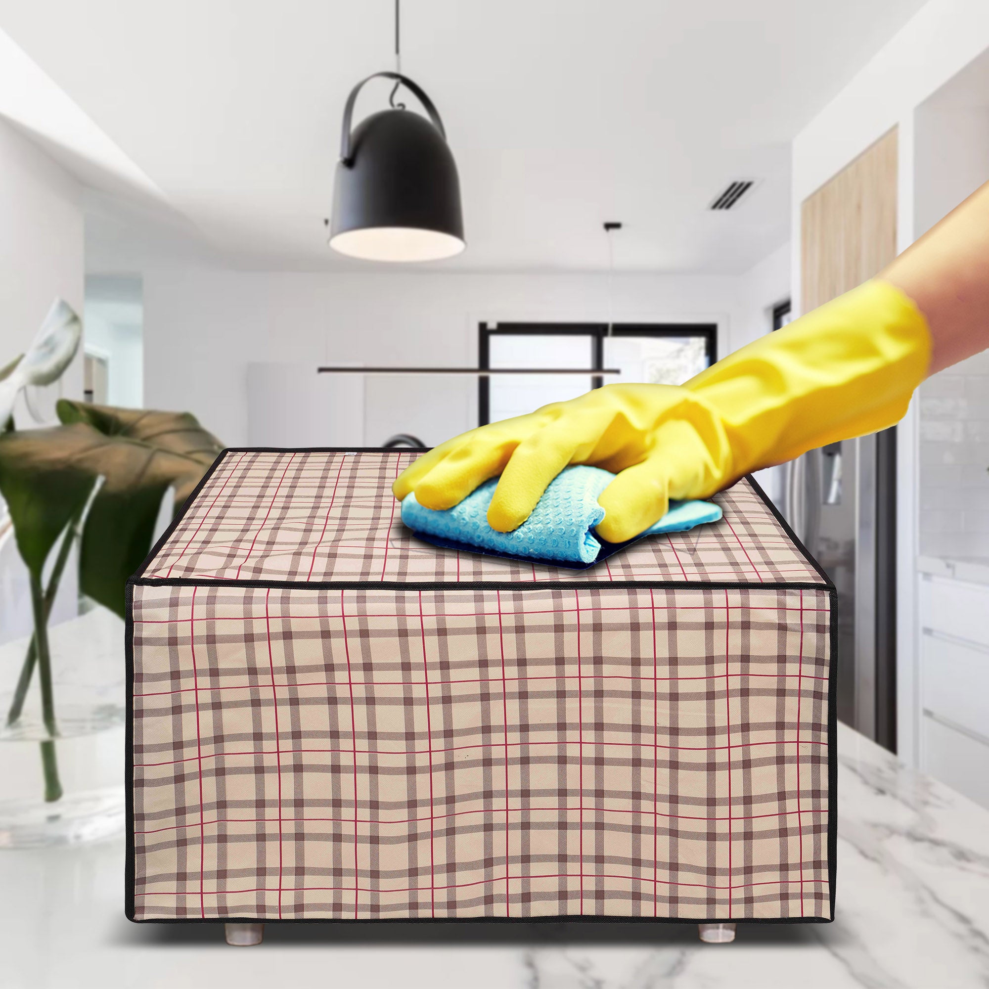 Microwave Oven Cover With Adjustable Front Zipper, CA03