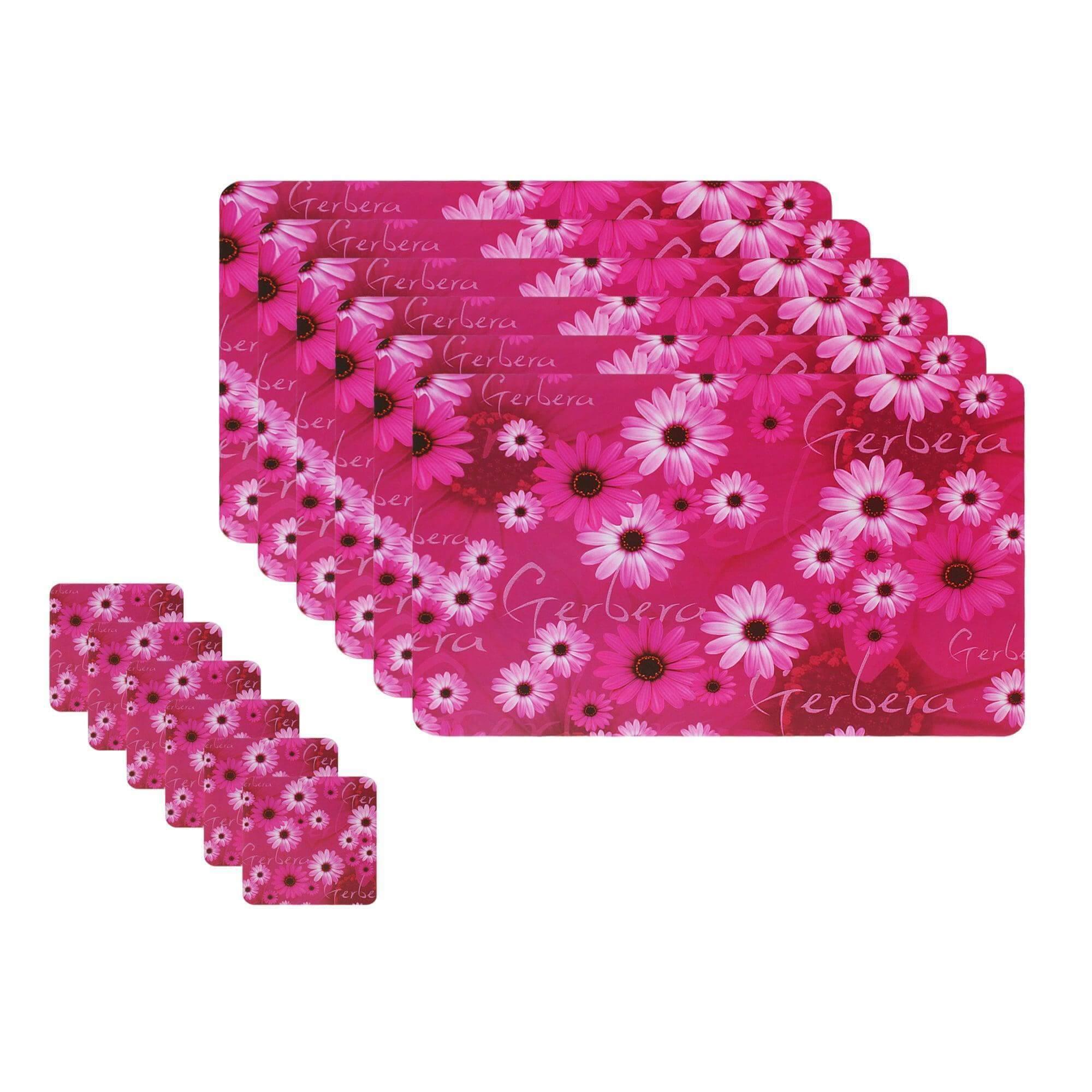 Dining Table Placemats with Coasters, Set of 6, PM07
