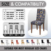 Polyester Spandex Stretchable Printed Chair Cover, MG30