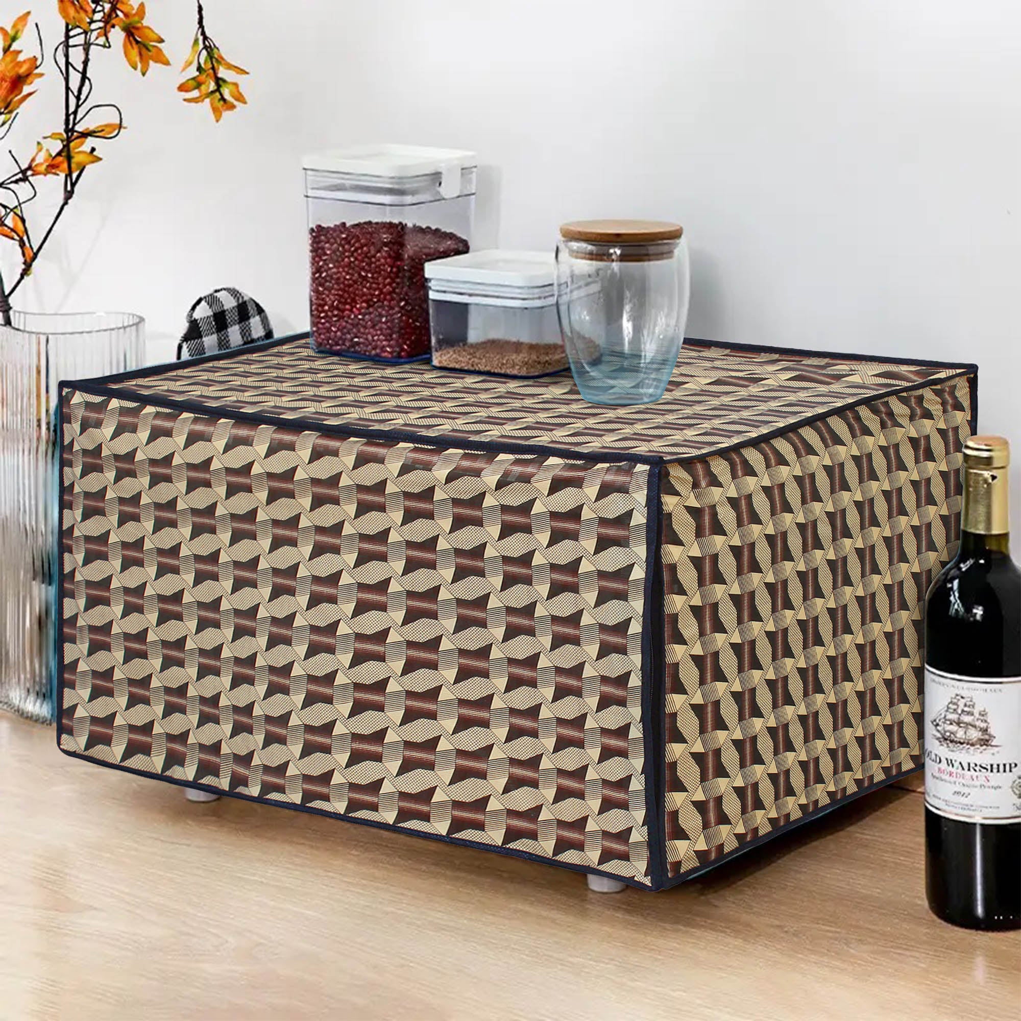 Microwave Oven Cover With Adjustable Front Zipper, SA06