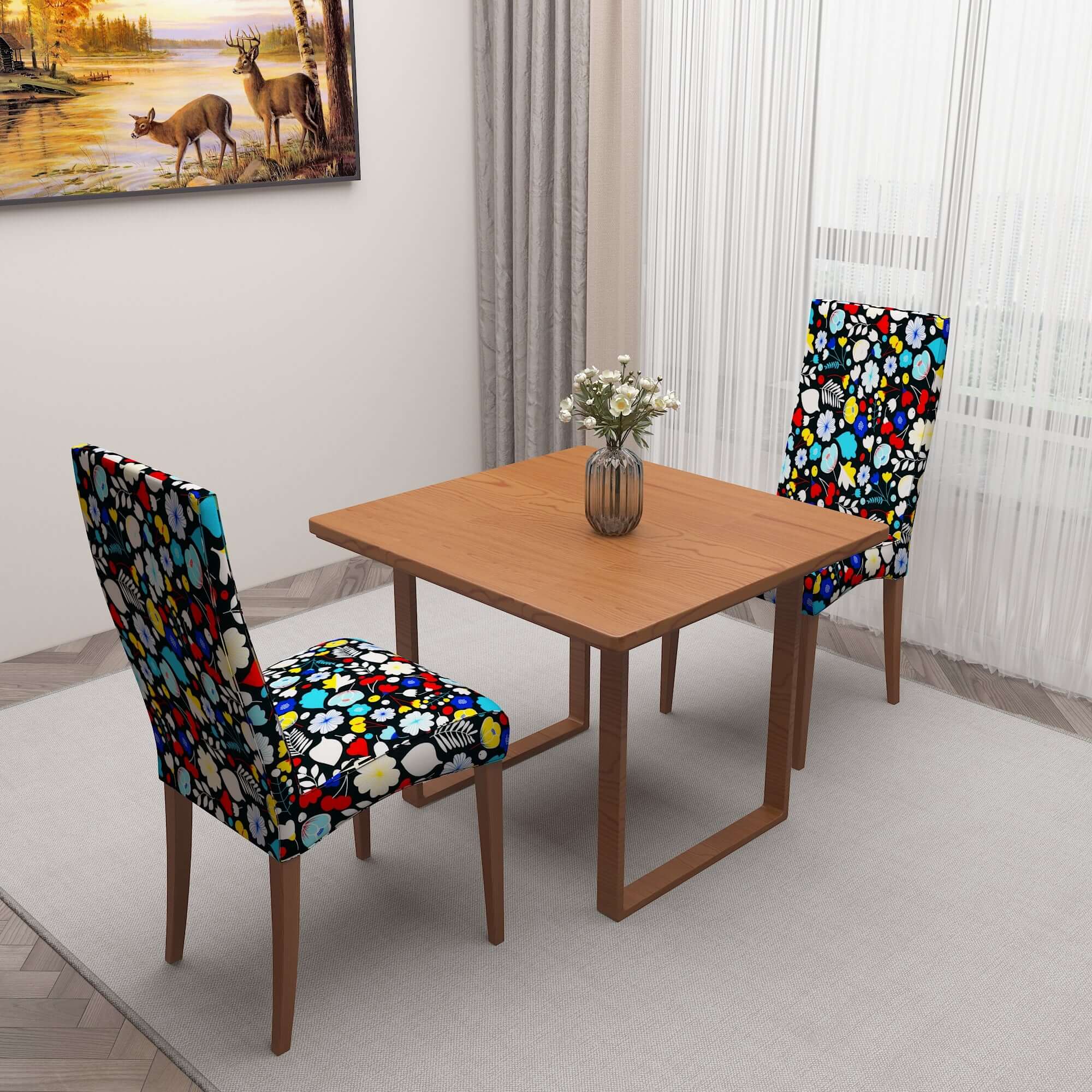 Polyester Spandex Stretchable Printed Chair Cover, MG05