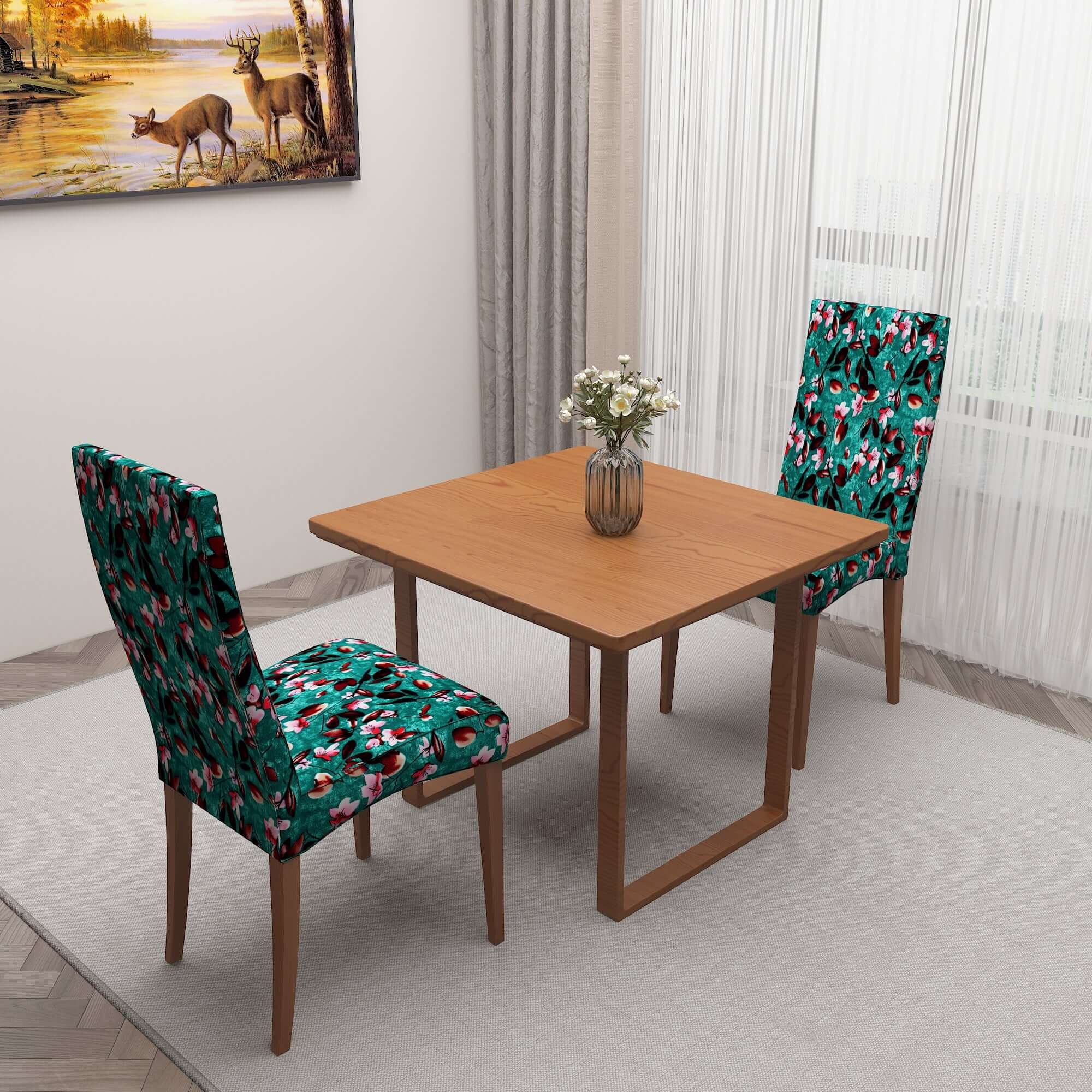 Polyester Spandex Stretchable Printed Chair Cover, MG11