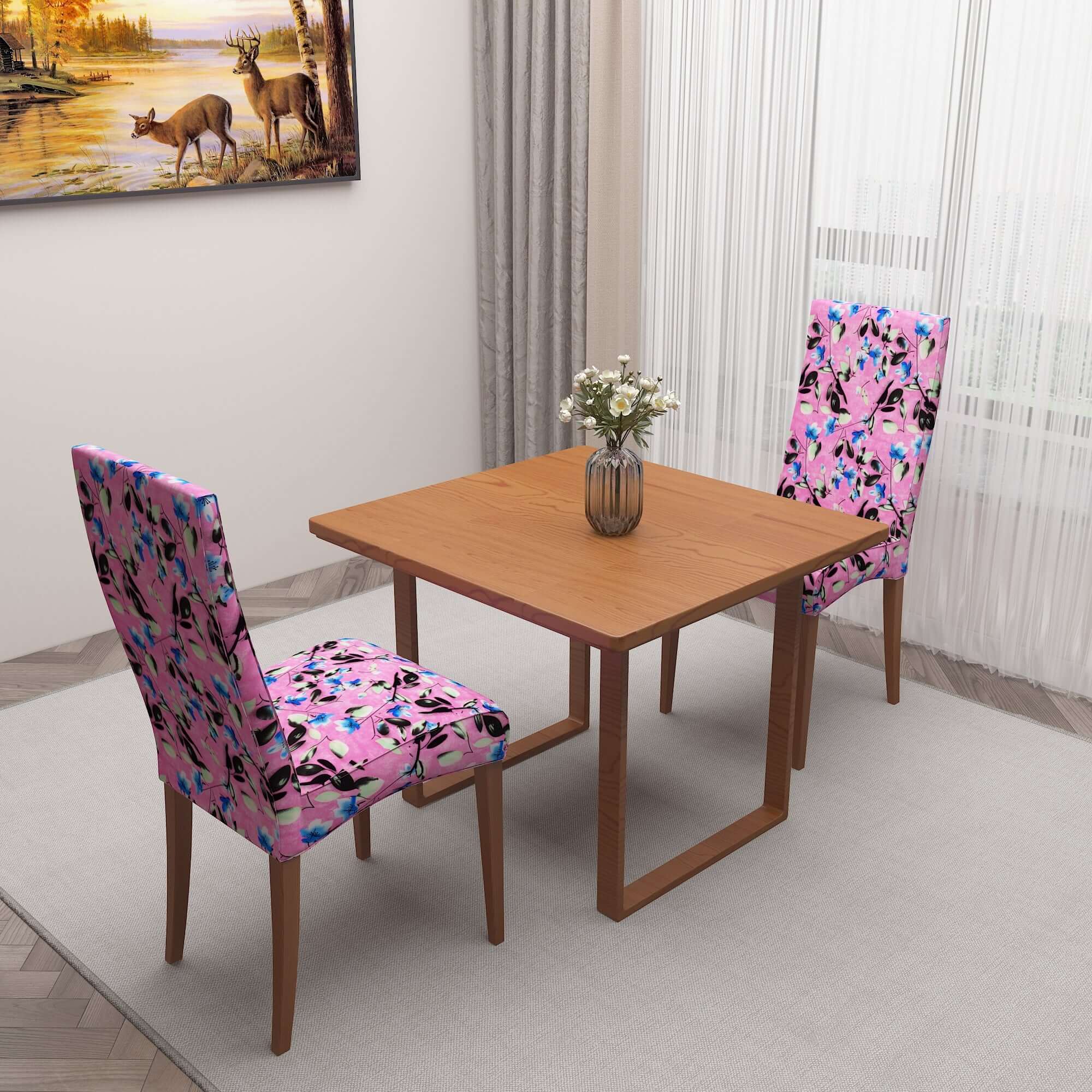 Polyester Spandex Stretchable Printed Chair Cover, MG12