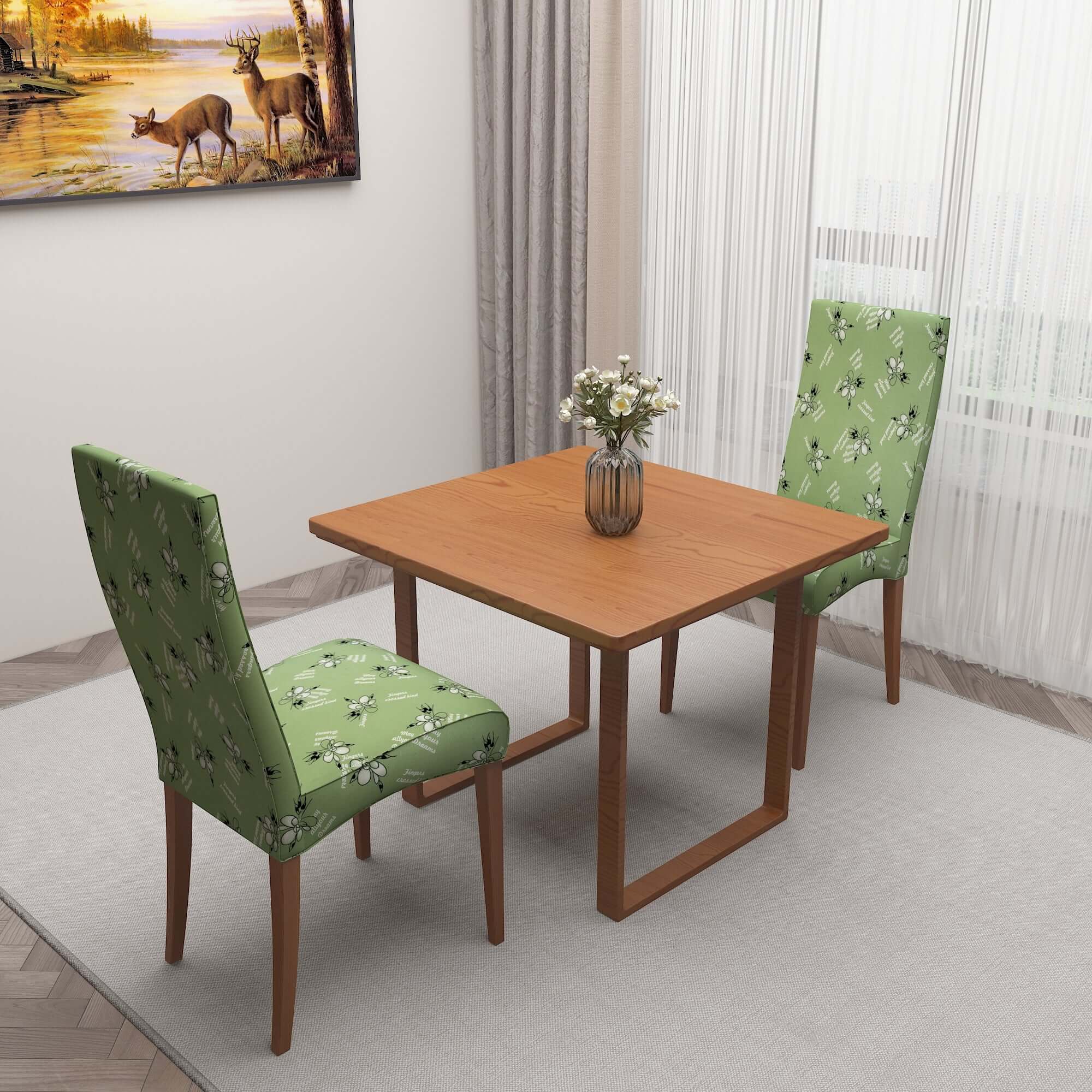 Polyester Spandex Stretchable Printed Chair Cover, MG36