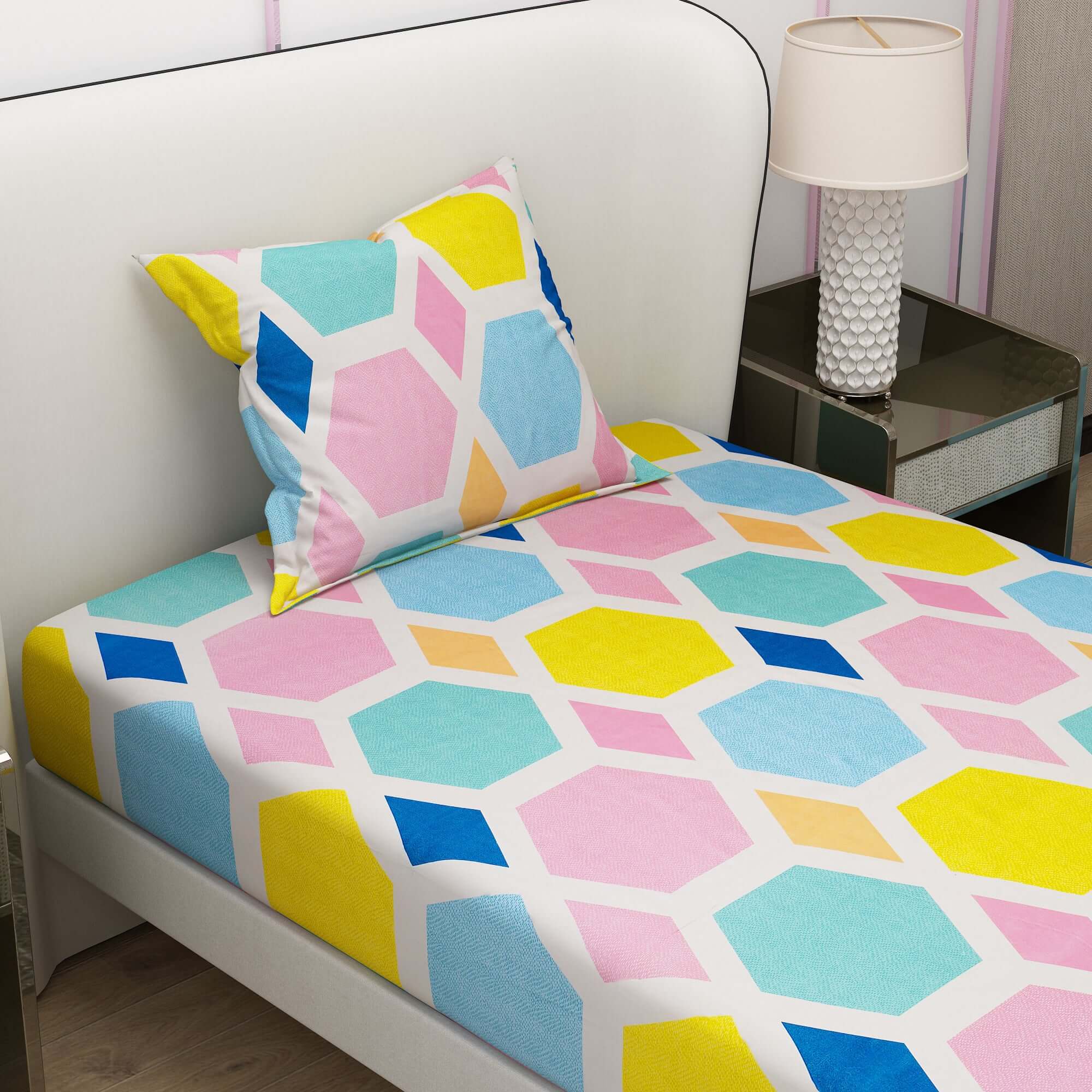 Printed Bedsheet With Pillow Cover VVP01