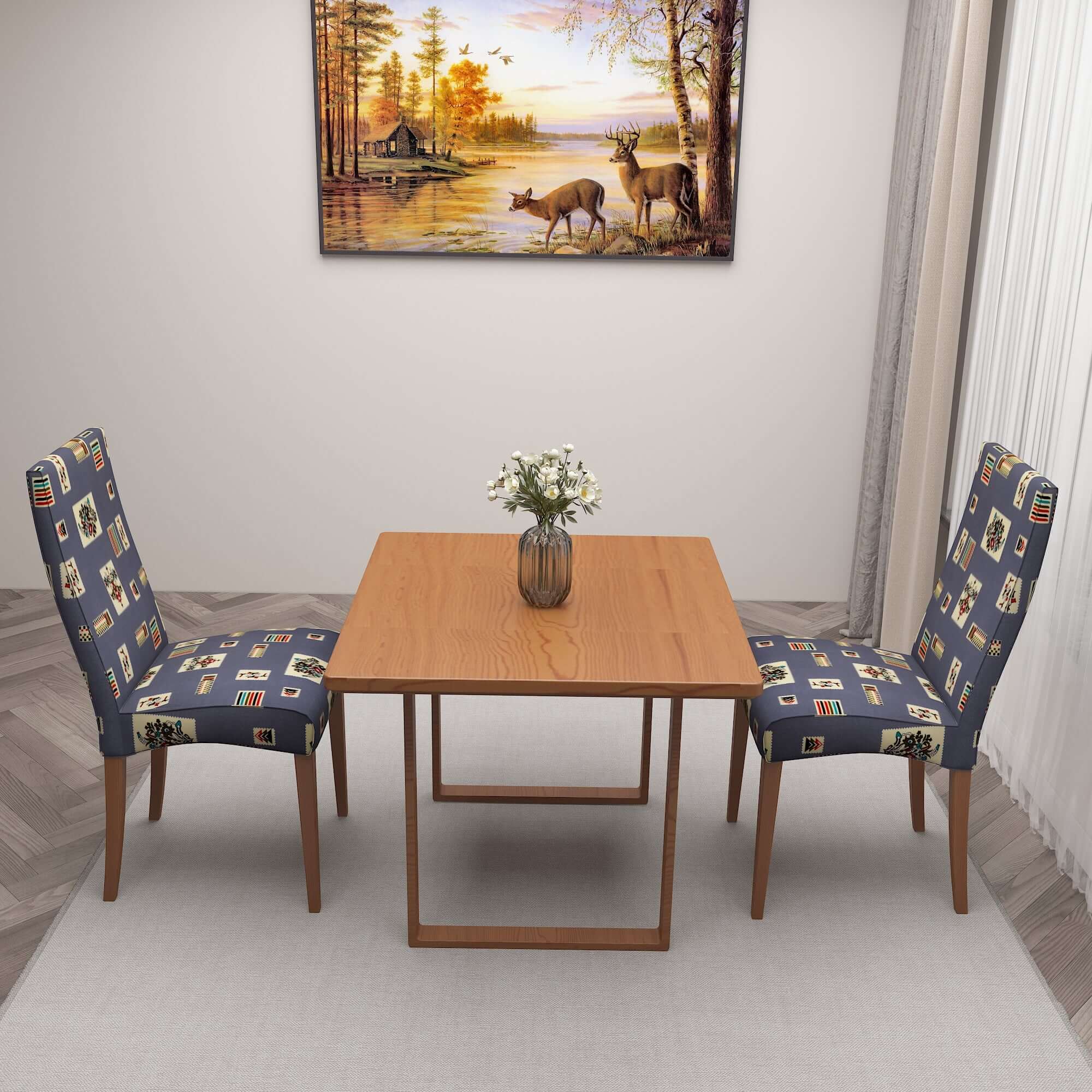 Polyester Spandex Stretchable Printed Chair Cover, MG30