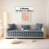 Dream Care Premium Rabbit Fur Sofa Cover for L-Shape & 1,2,3 & 4 Seater Sofas || Luxury Plush Sofa Protector || Soft Couch Cover for Living Room