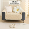 Dream Care Premium Square Fur Sofa Cover for L-Shape & 1,2,3 & 4 Seater Sofas || Luxury Plush Sofa Protector || Soft Couch Cover for Living Room