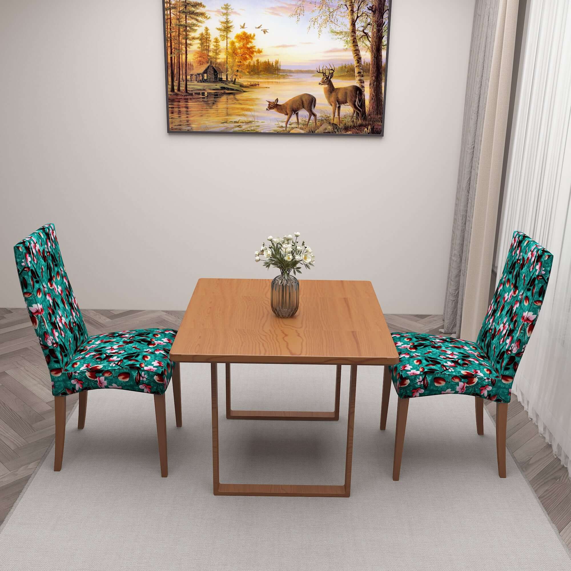 Polyester Spandex Stretchable Printed Chair Cover, MG11