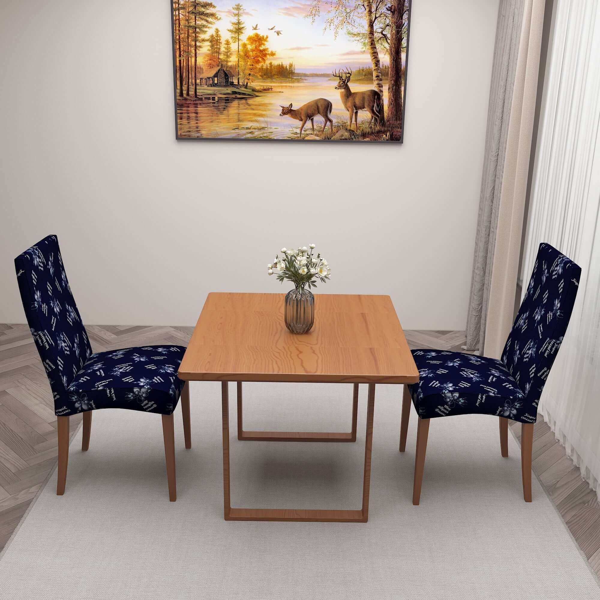 Polyester Spandex Stretchable Printed Chair Cover, MG35
