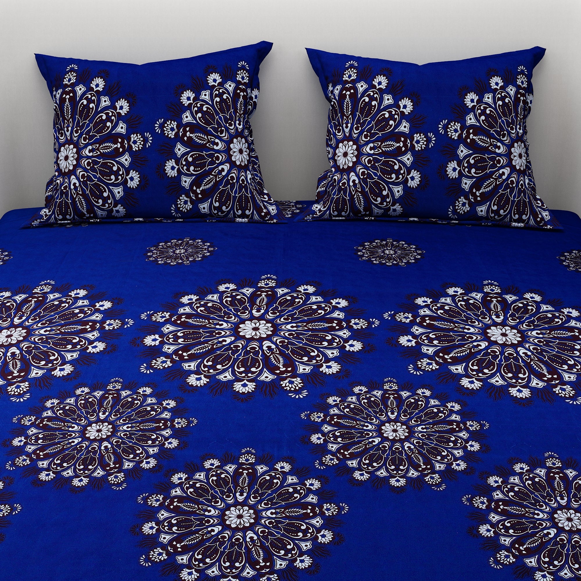 Colourful Printed Bedsheet Magical Design With Pillow Covers