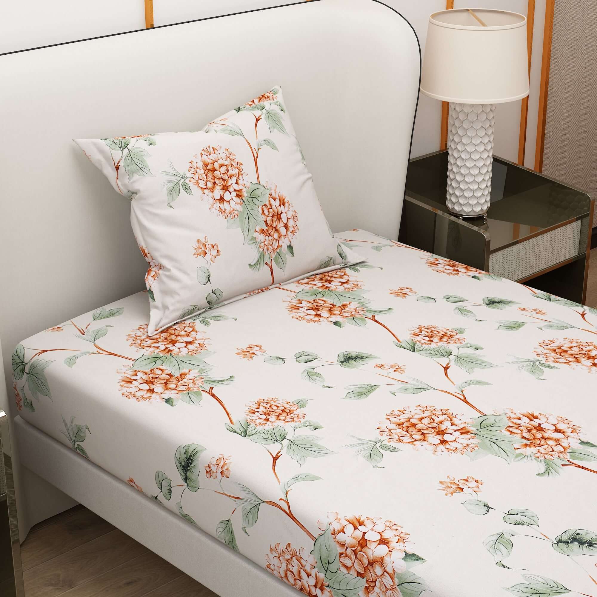 Printed Multi Design Bedsheet With Pillow Covers CHP07 | Dream Care