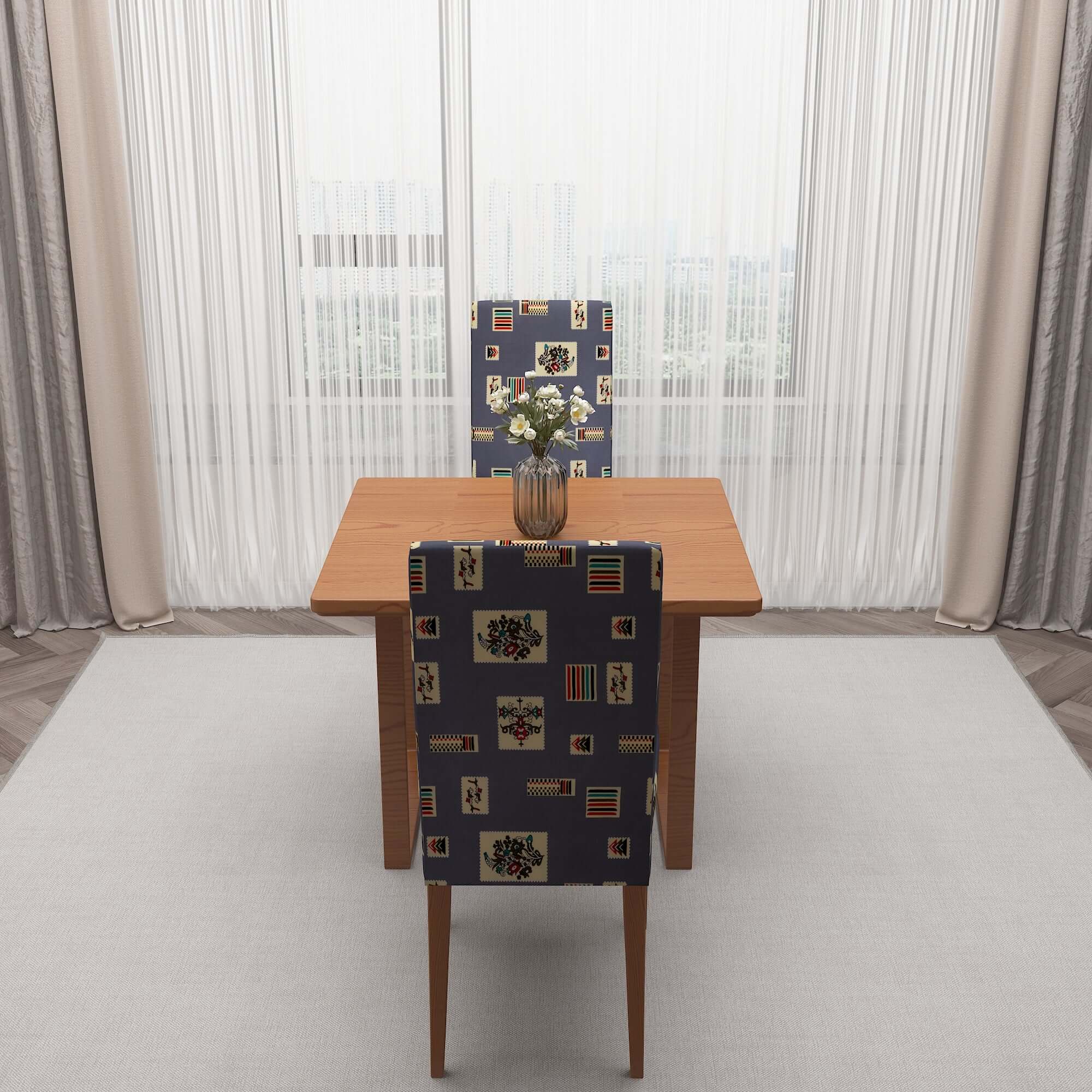 Polyester Spandex Stretchable Printed Chair Cover, MG30