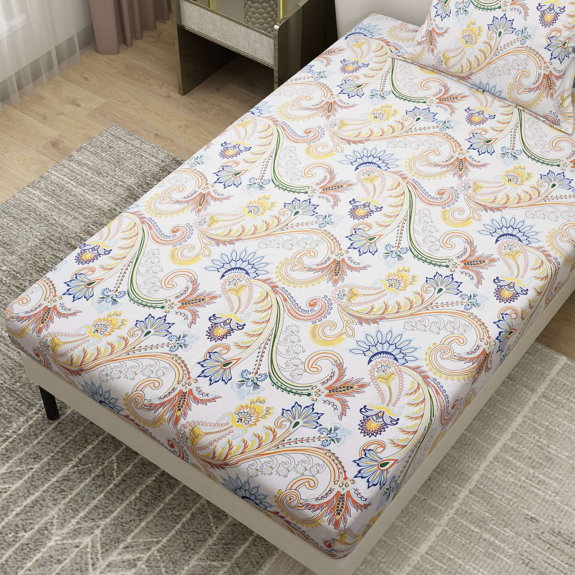 Printed Bedsheet With Pillow Cover CHP08