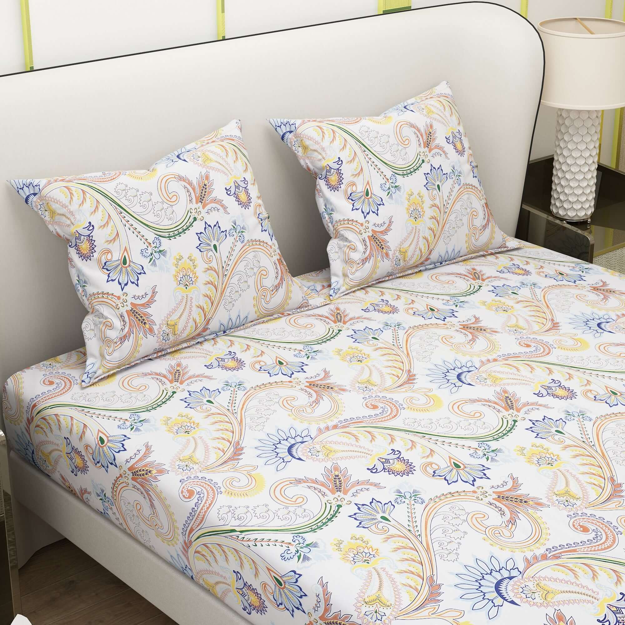 Printed Bedsheet With Pillow Cover CHP08