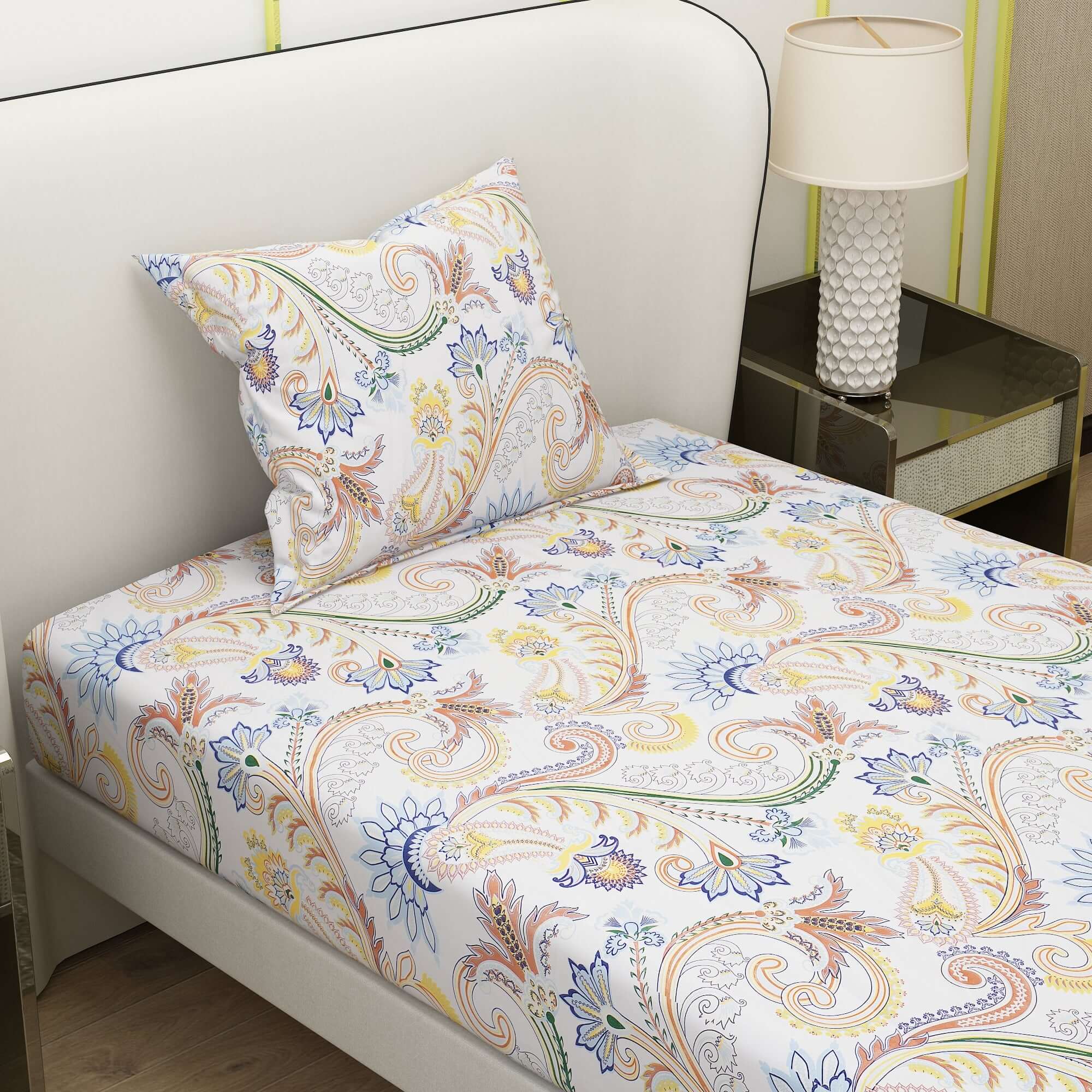 Printed Bedsheet With Pillow Cover CHP08
