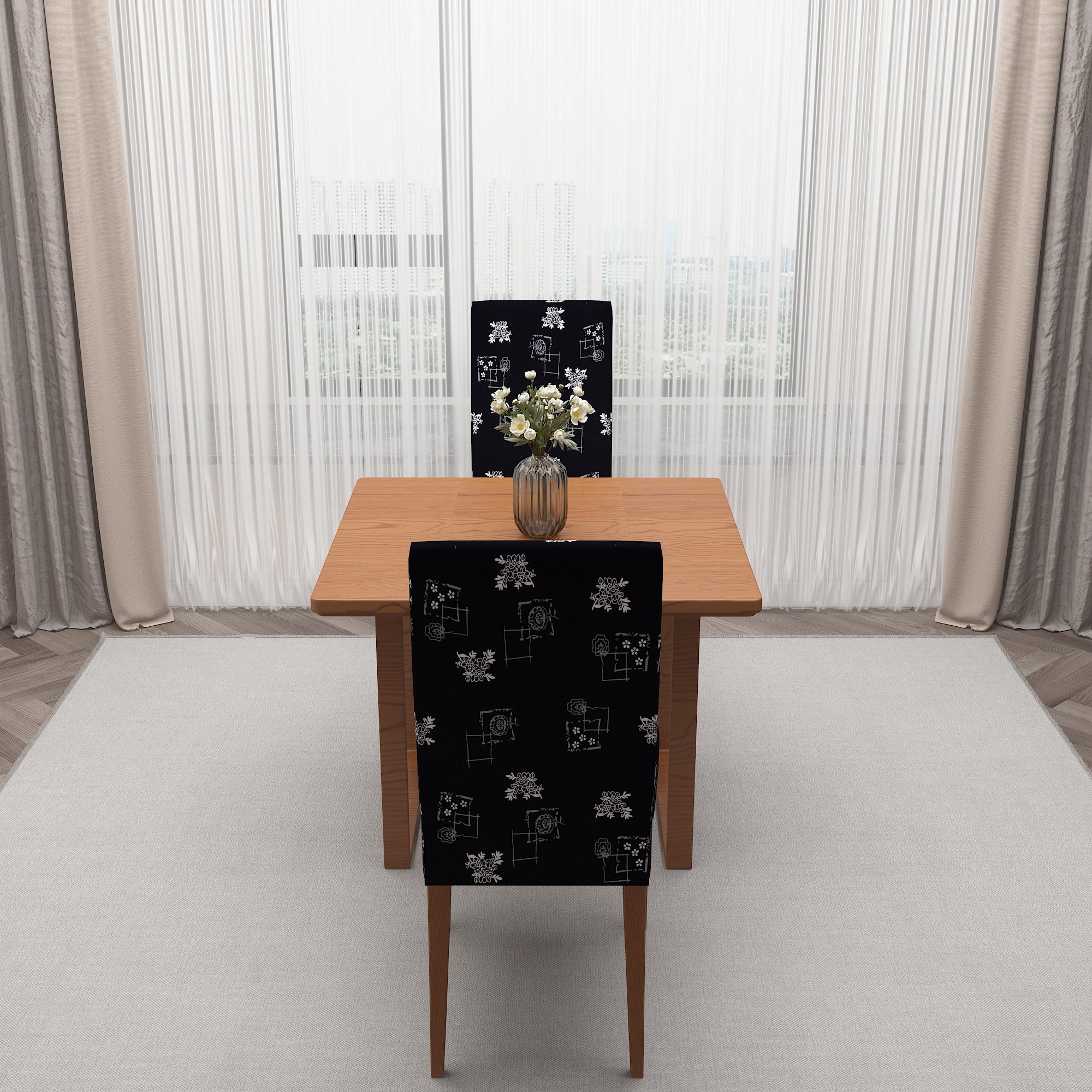 Polyester Spandex Stretchable Printed Chair Cover, MG18
