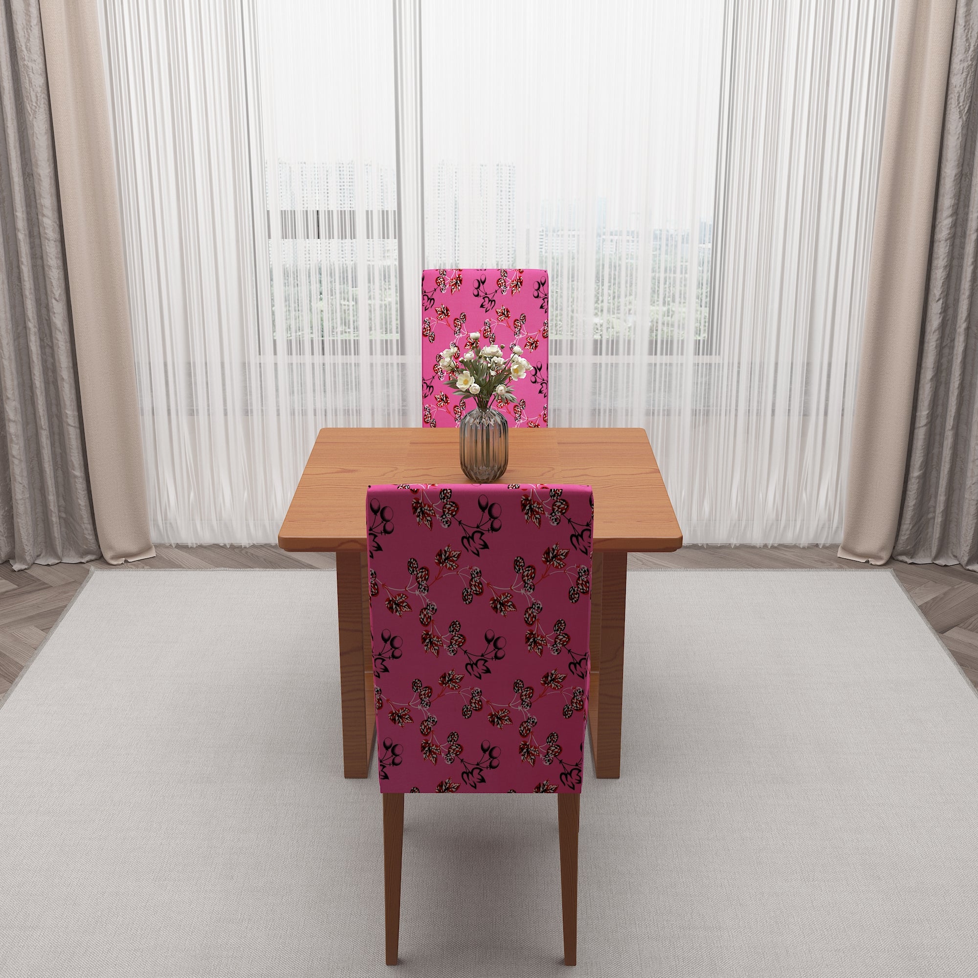 Polyester Spandex Stretchable Printed Chair Cover, MG40
