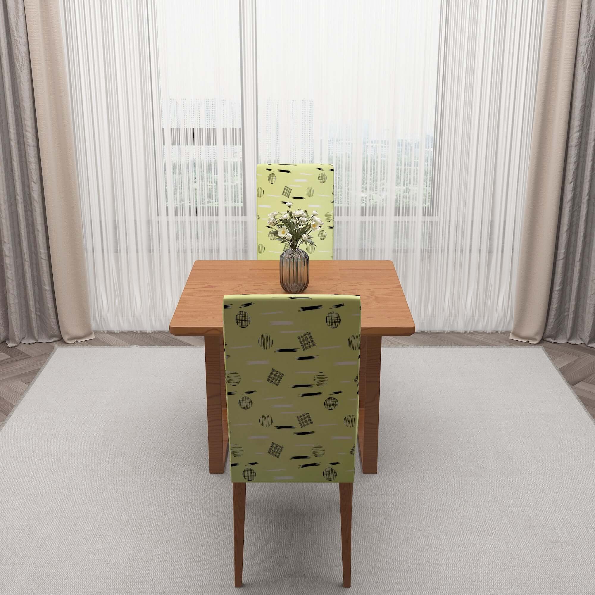 Polyester Spandex Stretchable Printed Chair Cover, MG44