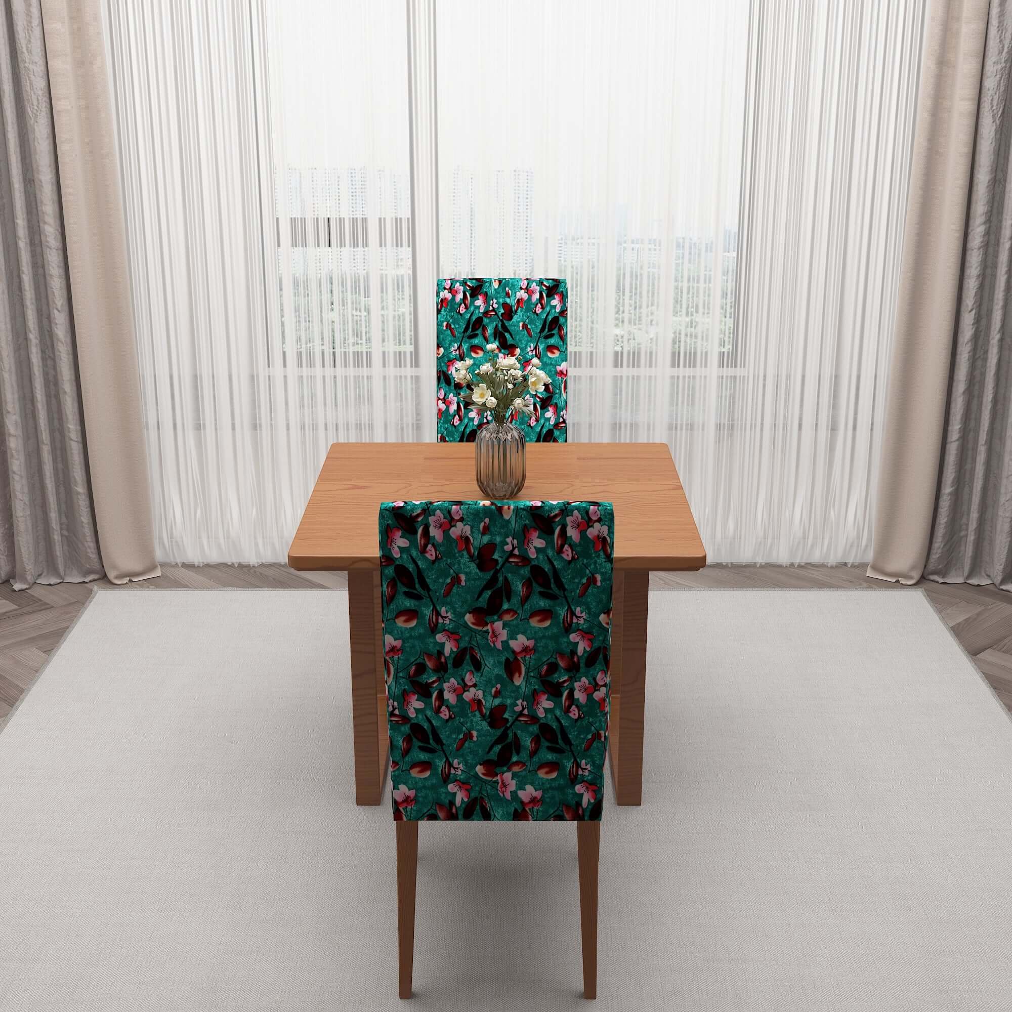 Polyester Spandex Stretchable Printed Chair Cover, MG11