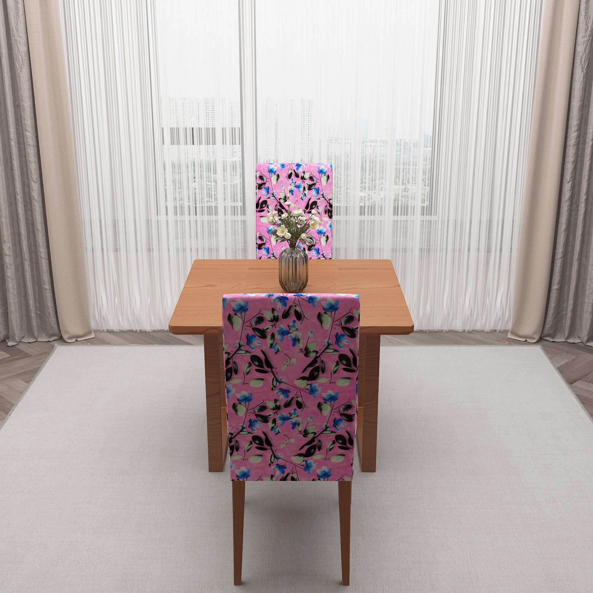 Polyester Spandex Stretchable Printed Chair Cover, MG12