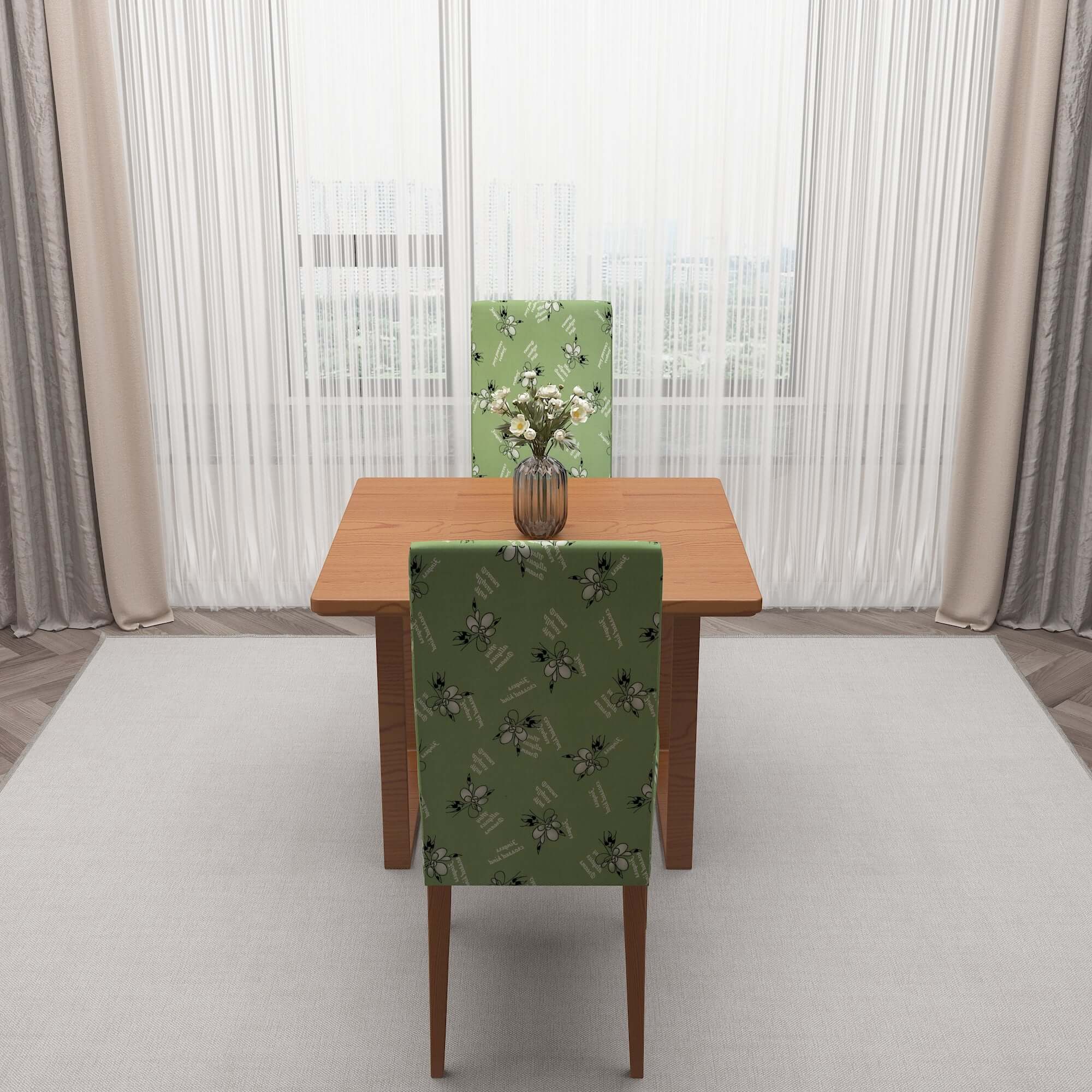 Polyester Spandex Stretchable Printed Chair Cover, MG36