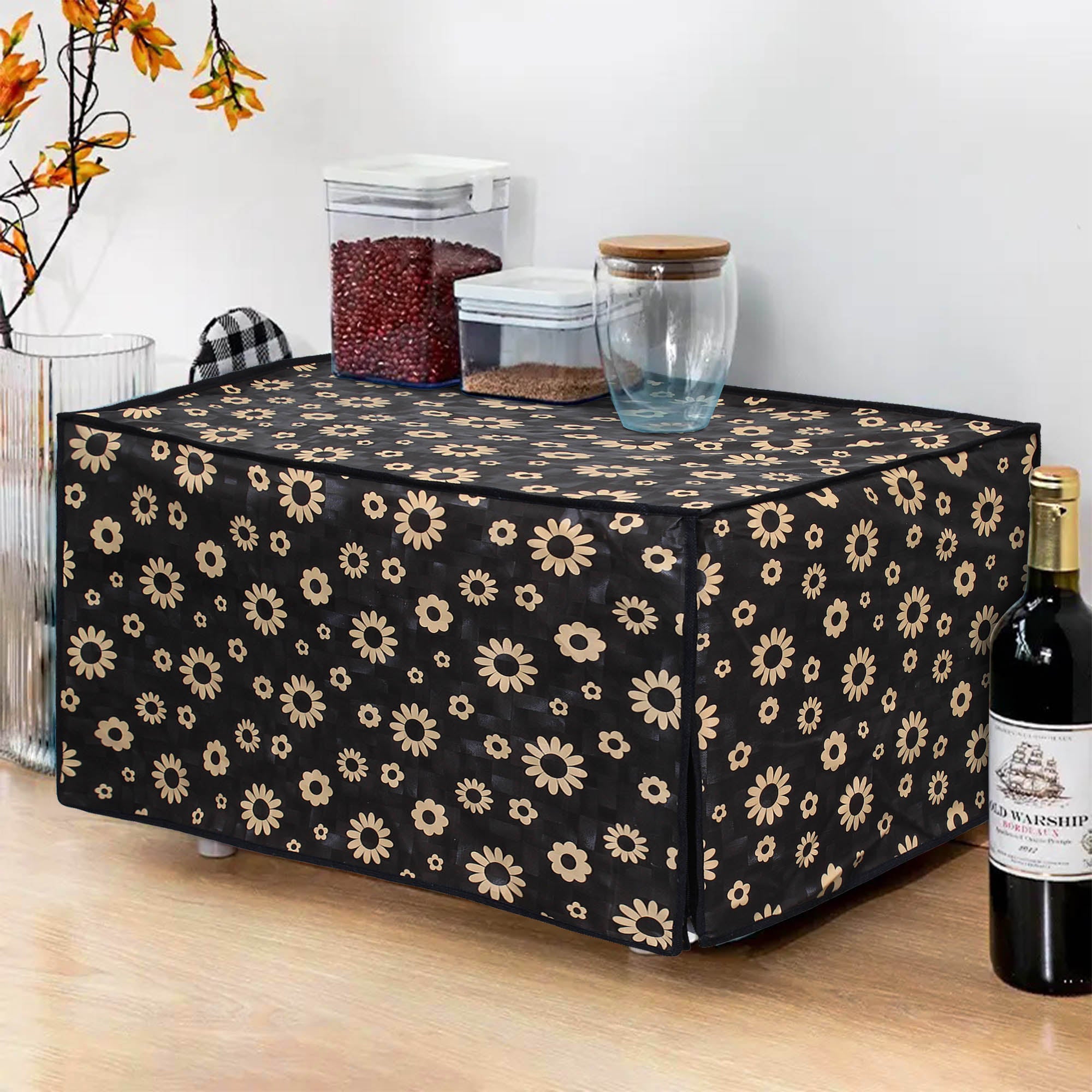 Microwave Oven Cover With Adjustable Front Zipper, SA35