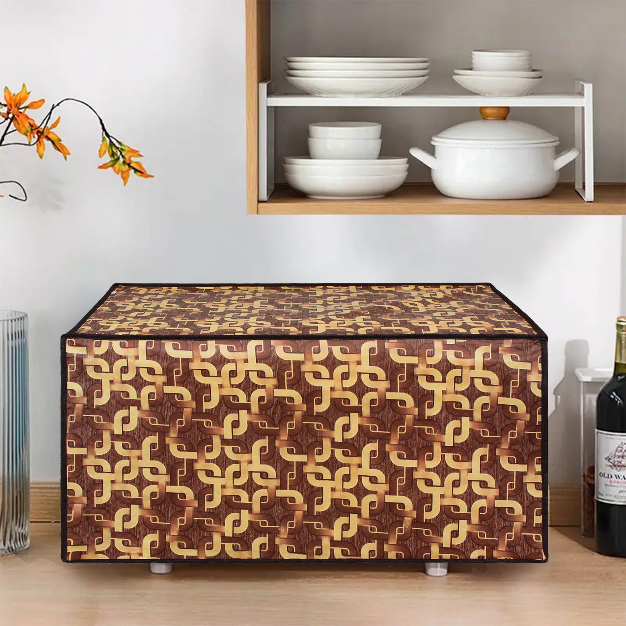 Microwave Oven Cover With Adjustable Front Zipper, SA39