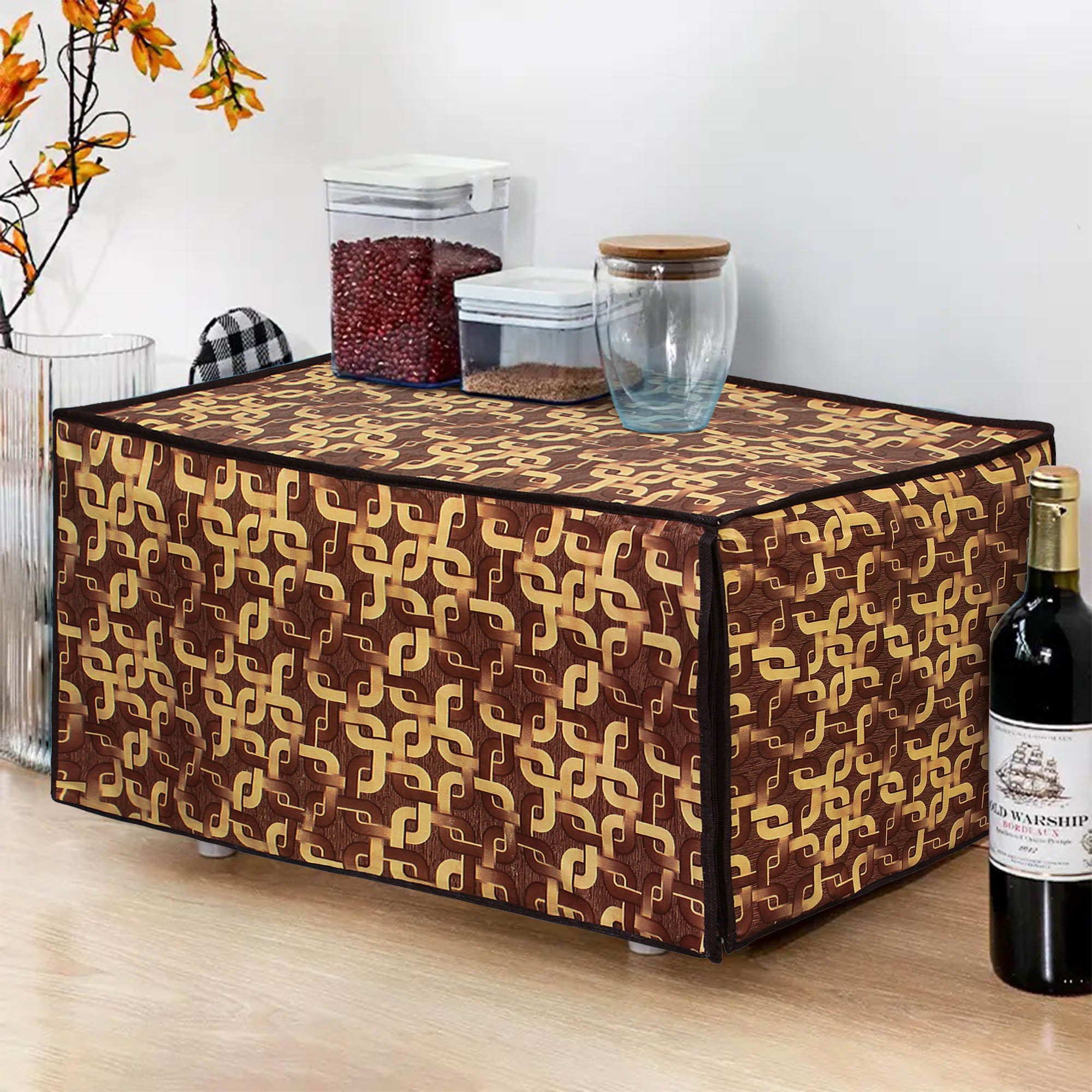 Microwave Oven Cover With Adjustable Front Zipper, SA39