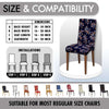 Polyester Spandex Stretchable Printed Chair Cover, MG01