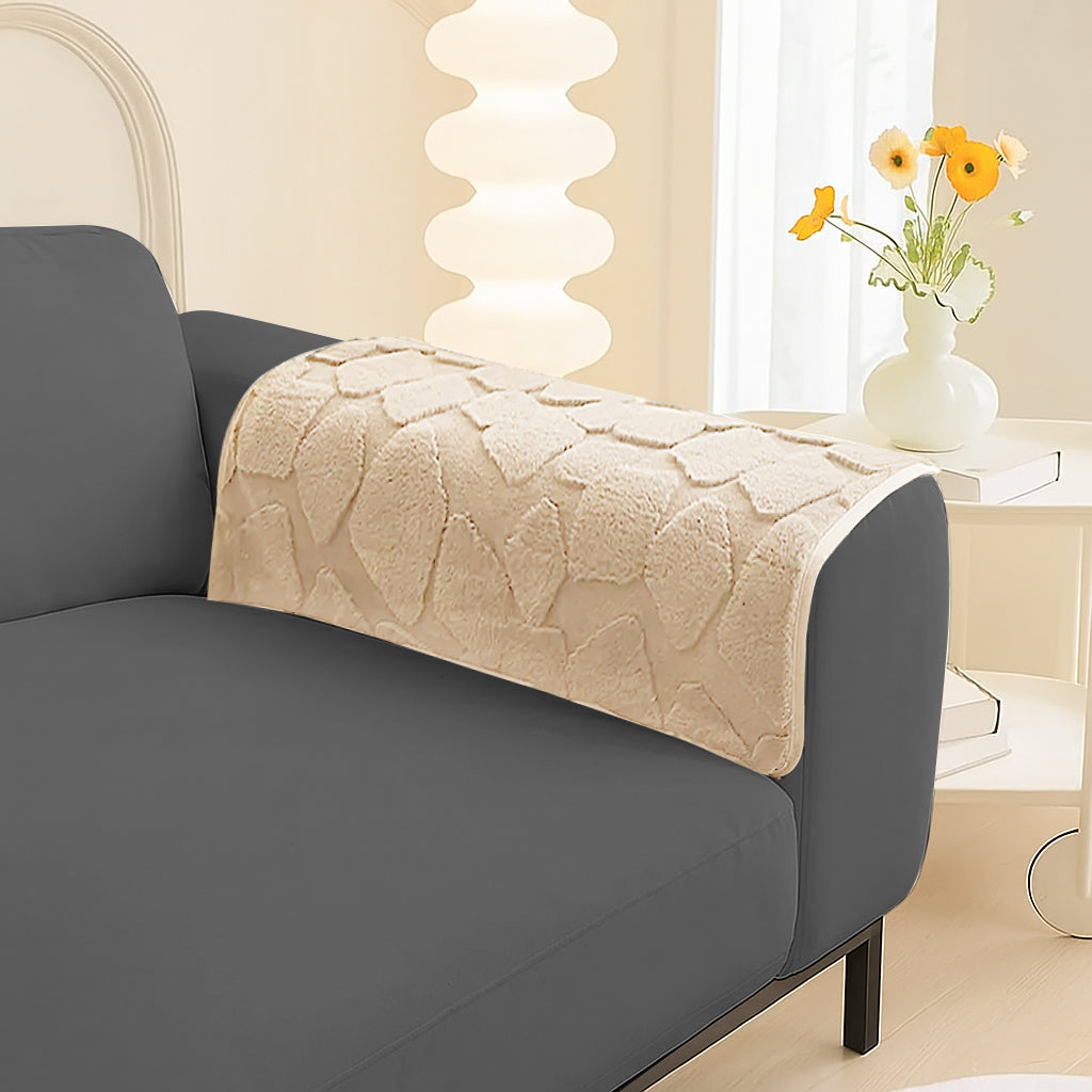 Dream Care Premium Square Fur Sofa Cover for L-Shape & 1,2,3 & 4 Seater Sofas || Luxury Plush Sofa Protector || Soft Couch Cover for Living Room