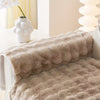 Dream Care Premium Rabbit Fur Sofa Cover for L-Shape & 1,2,3 & 4 Seater Sofas || Luxury Plush Sofa Protector || Soft Couch Cover for Living Room