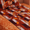 Abstract Print Sunset Orange 120 TC 100% Pure Cotton Bedsheet