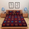 Load image into Gallery viewer, CirWave Print Maroon 120 TC 100% Pure Cotton Bedsheet